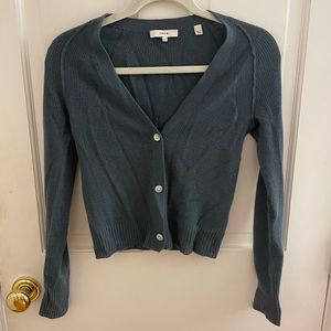 VINCE Teal Cardigan